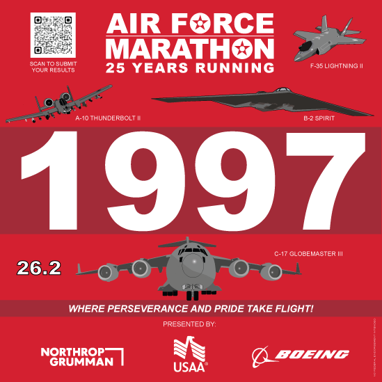 2021 Race Bibs - Air Force Marathon